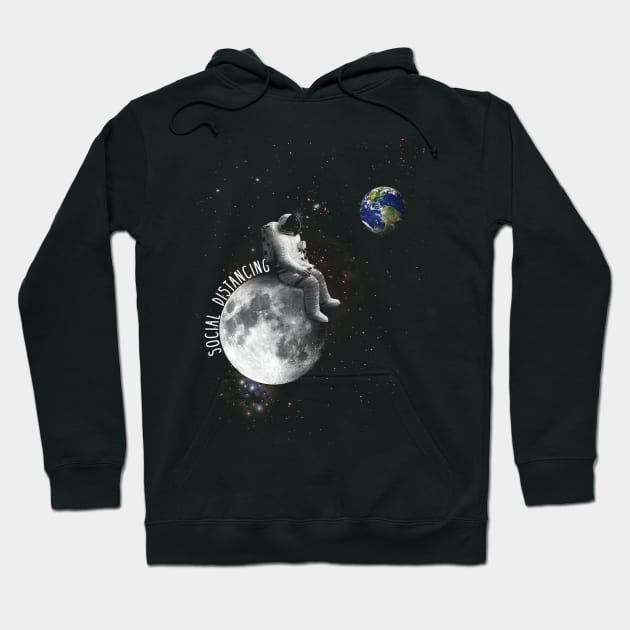 Space Social Distancing Hoodie by wookiemike